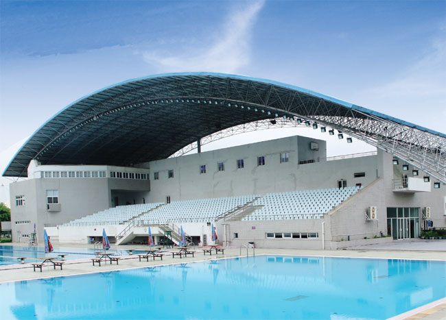 舞钢游泳馆网架